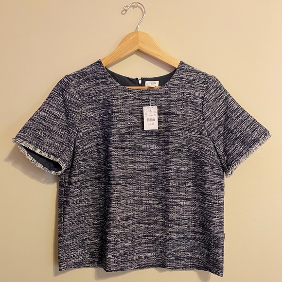 NWT J.Crew Tweed Top - Picture 6 of 10